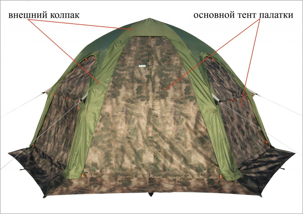 Универсальная модульная палатка ЛОТОС 5 Универсал (кмф)