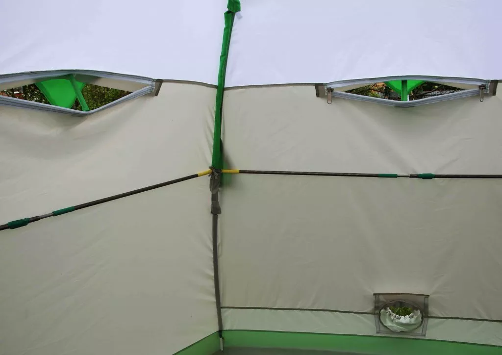 окошки на молнии на зимней палатке ЛОТОС 3