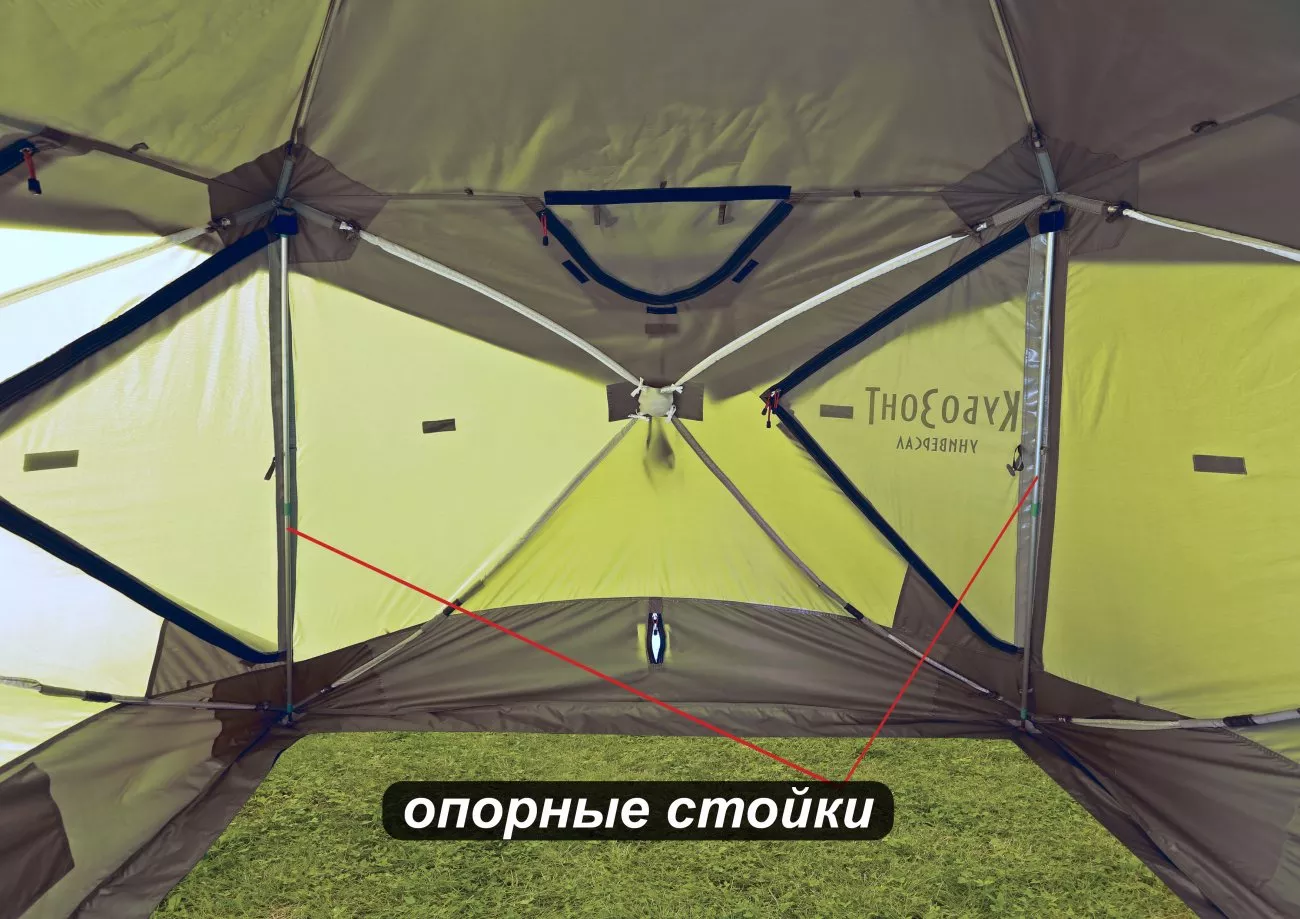 Универсальная палатка Лотос КубоЗонт 4у (опорные стойки)