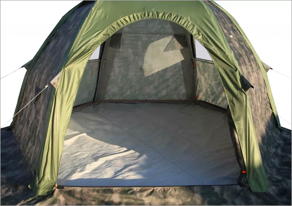 Универсальная модульная палатка ЛОТОС 5 Универсал (кмф) Д-образная дверь