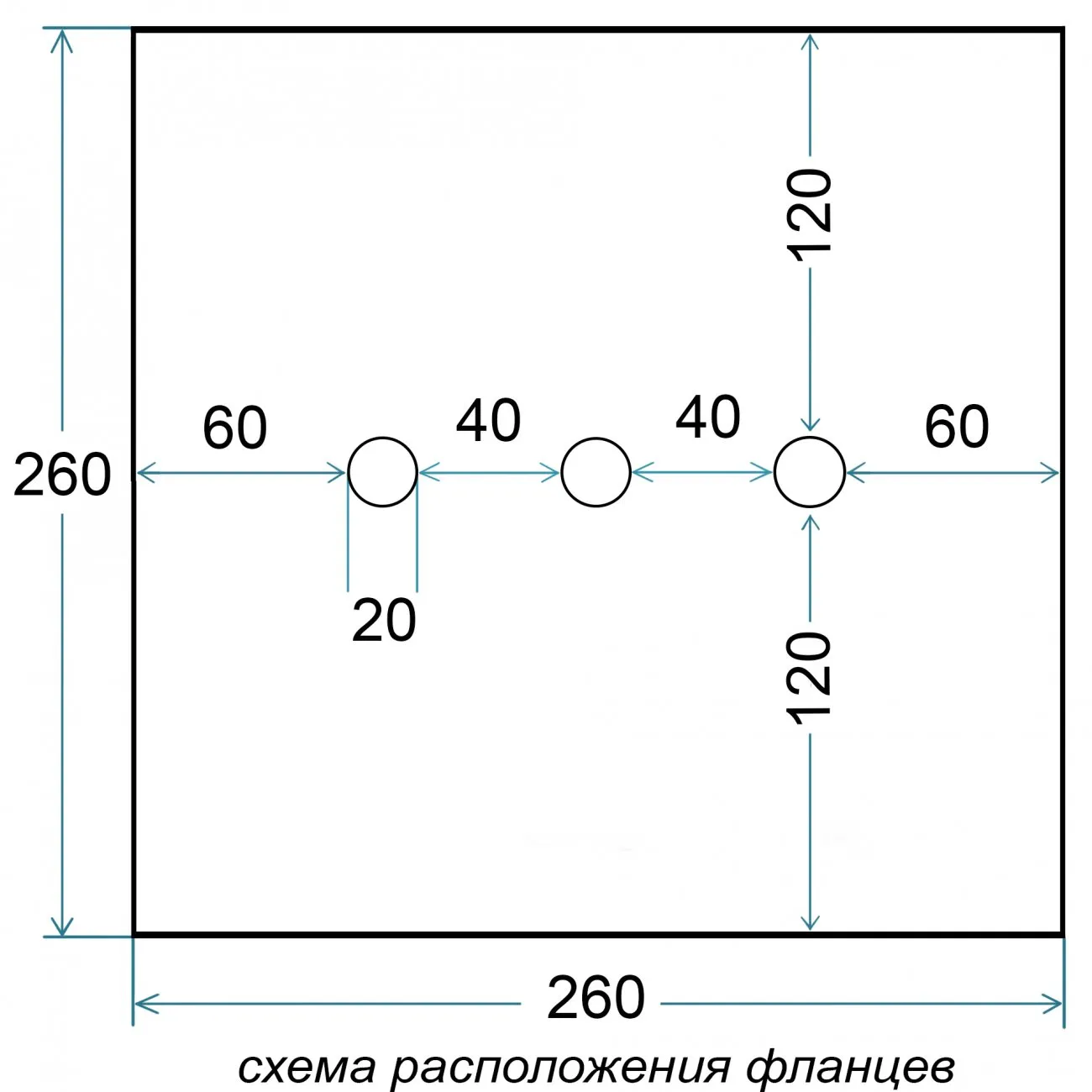 Схема на Дно гидро-термоизоляционное Лотос КубоЗонт 4 с фланцами для лунок