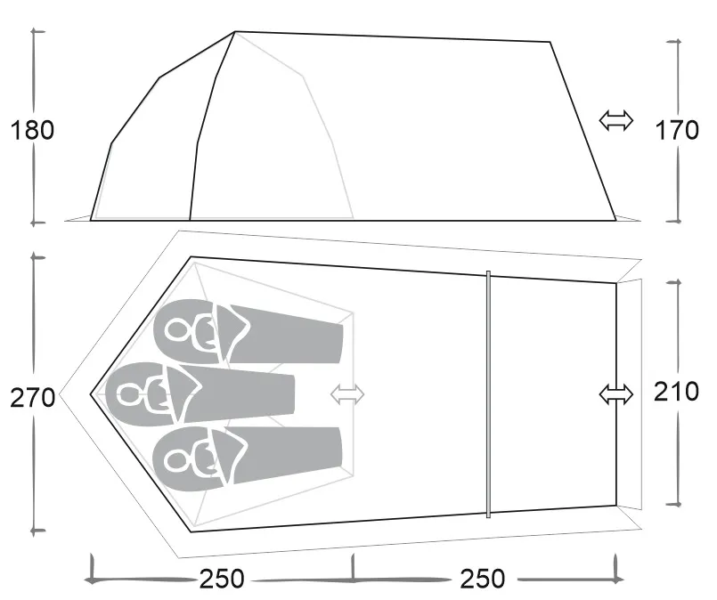 Схема Влагозащитного тента-тамбура Лотос 3