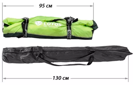 Палатка "Лотос Куб Профессионал" в сумке, сравнение