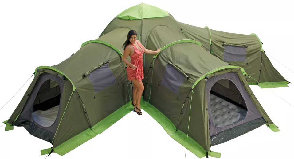 Летняя кемпинговая палатка ЛОТОС 5 Саммер с тремя спальными модулями