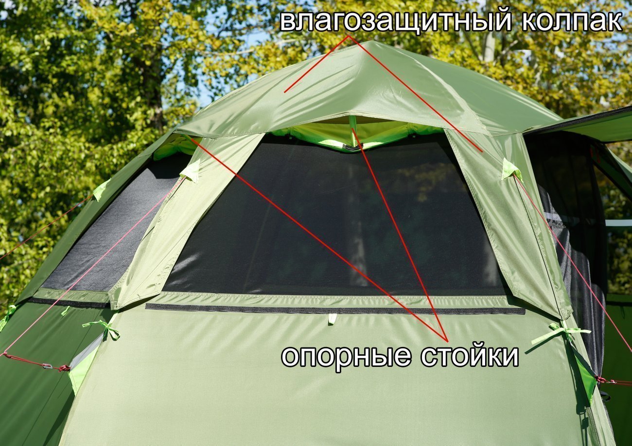 Летняя палатка Лотос 5 Мансарда_2022_6