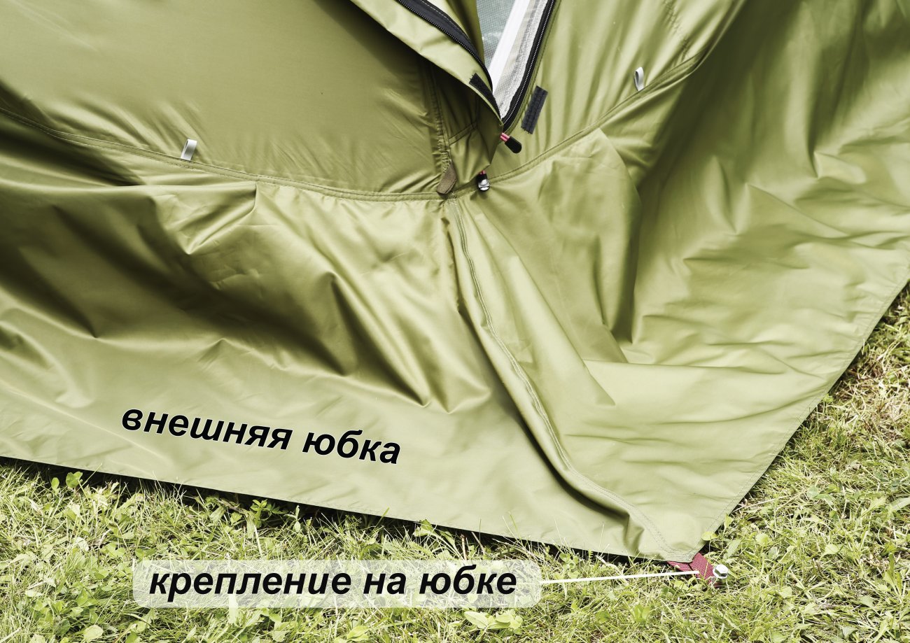 Универсальная палатка Лотос КубоЗонт 4у (внешняя юбка)
