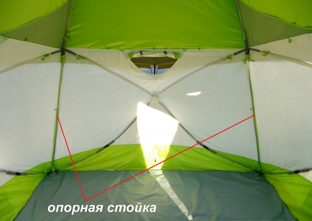 Опорные стойки в палатке КубоЗонт 4 Термо