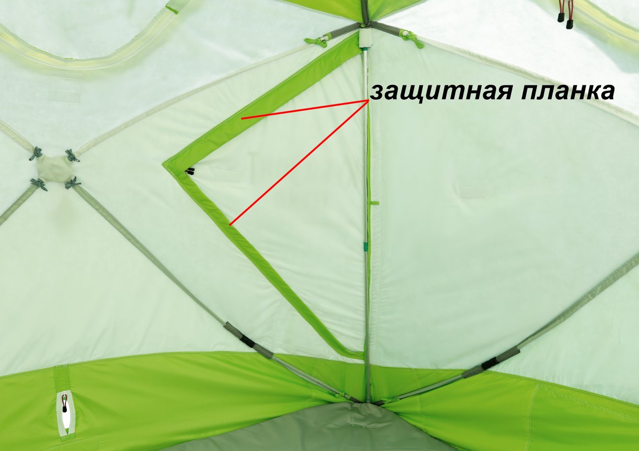 Защитные планки на дверях палатки КубоЗонт 4 Термо