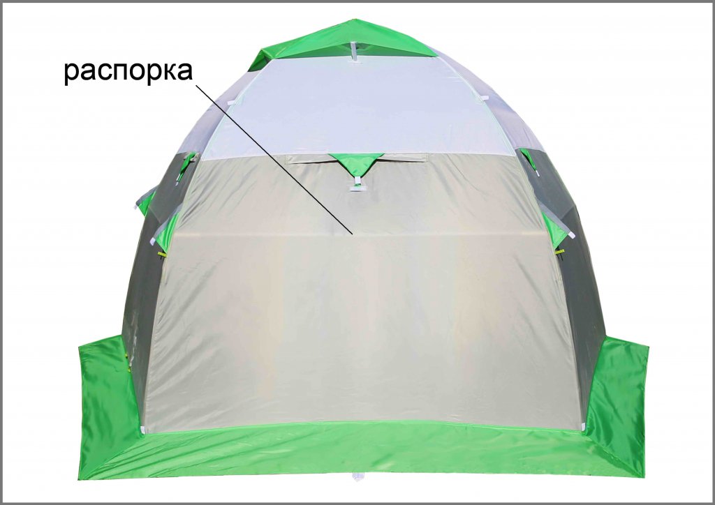 зимняя палатка ЛОТОС 3 с распоркой на каркасе