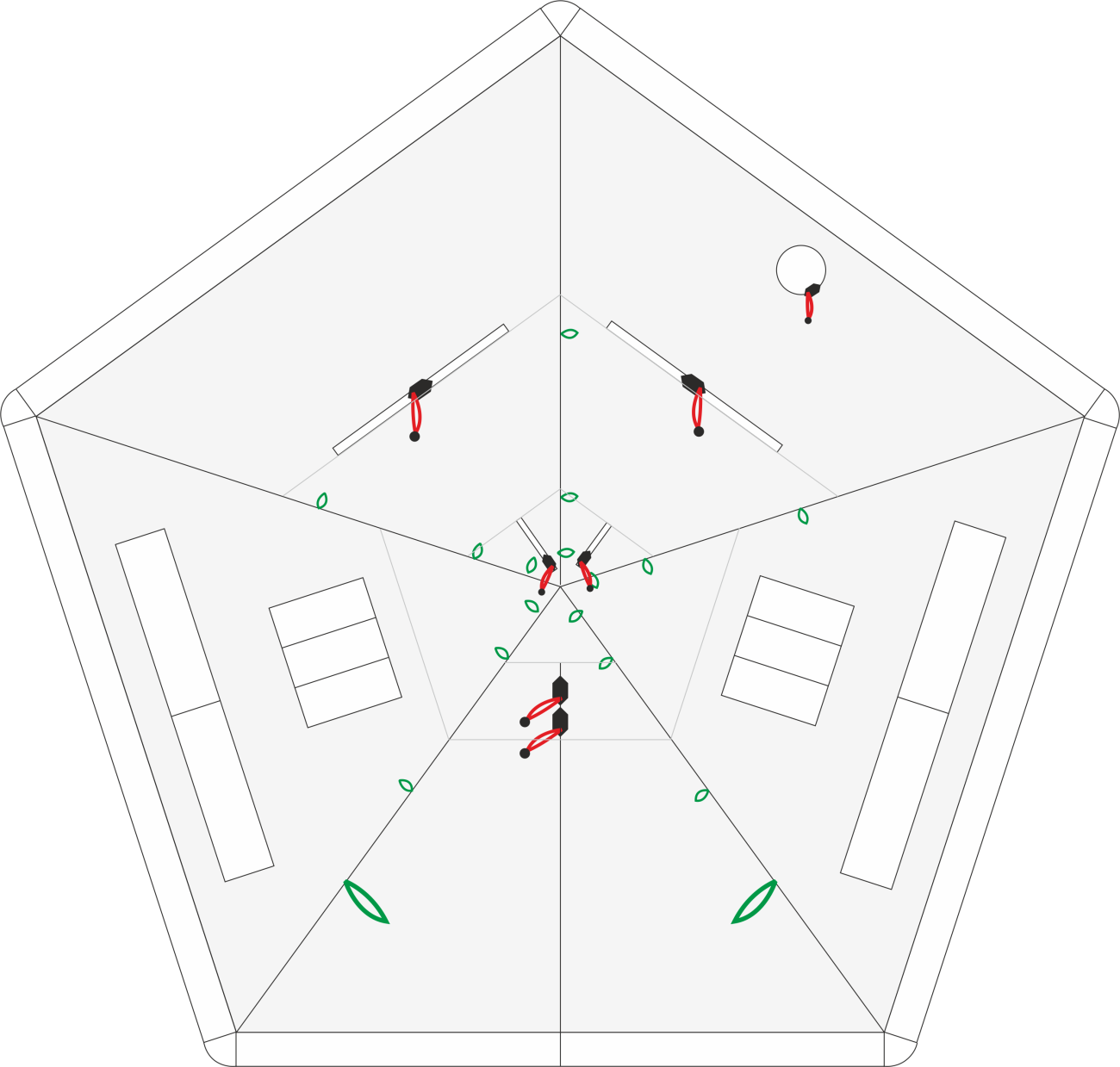 Схема внутреннего тента Лотос 3 легкий