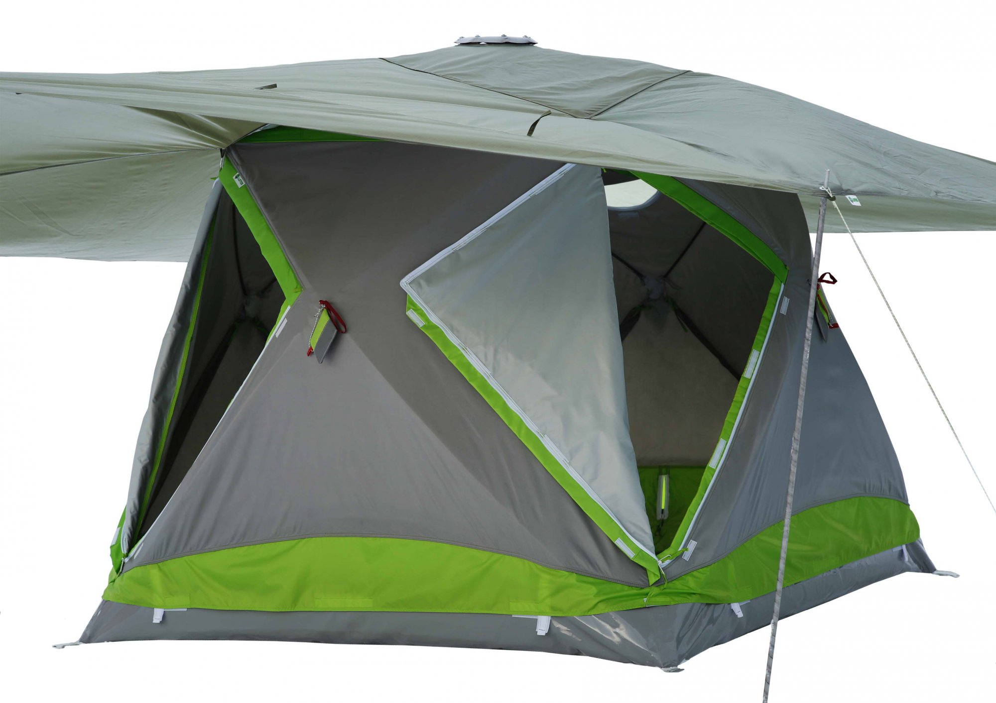 Защитный тент-навес для утепленной палатки ЛОТОС Куб 210х210