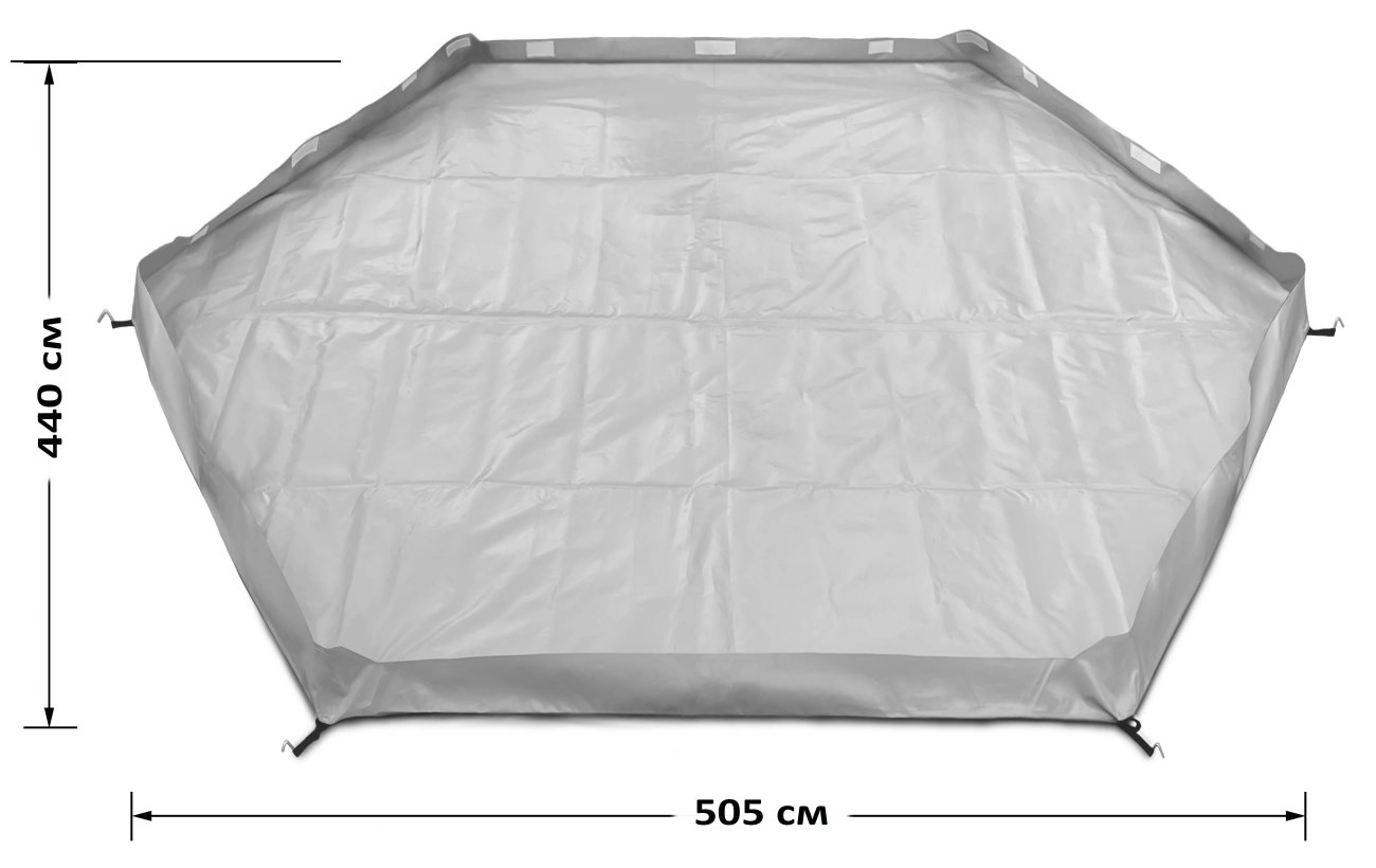 размер гидродна для палатки КубоЗонт 6-У