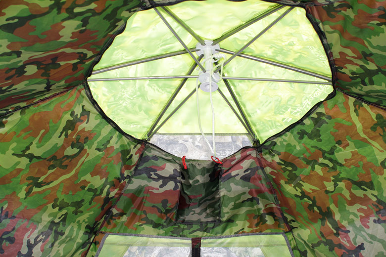 Палатка-шатер «Лотос Пикник». Отверстие во внутреннем тенте.