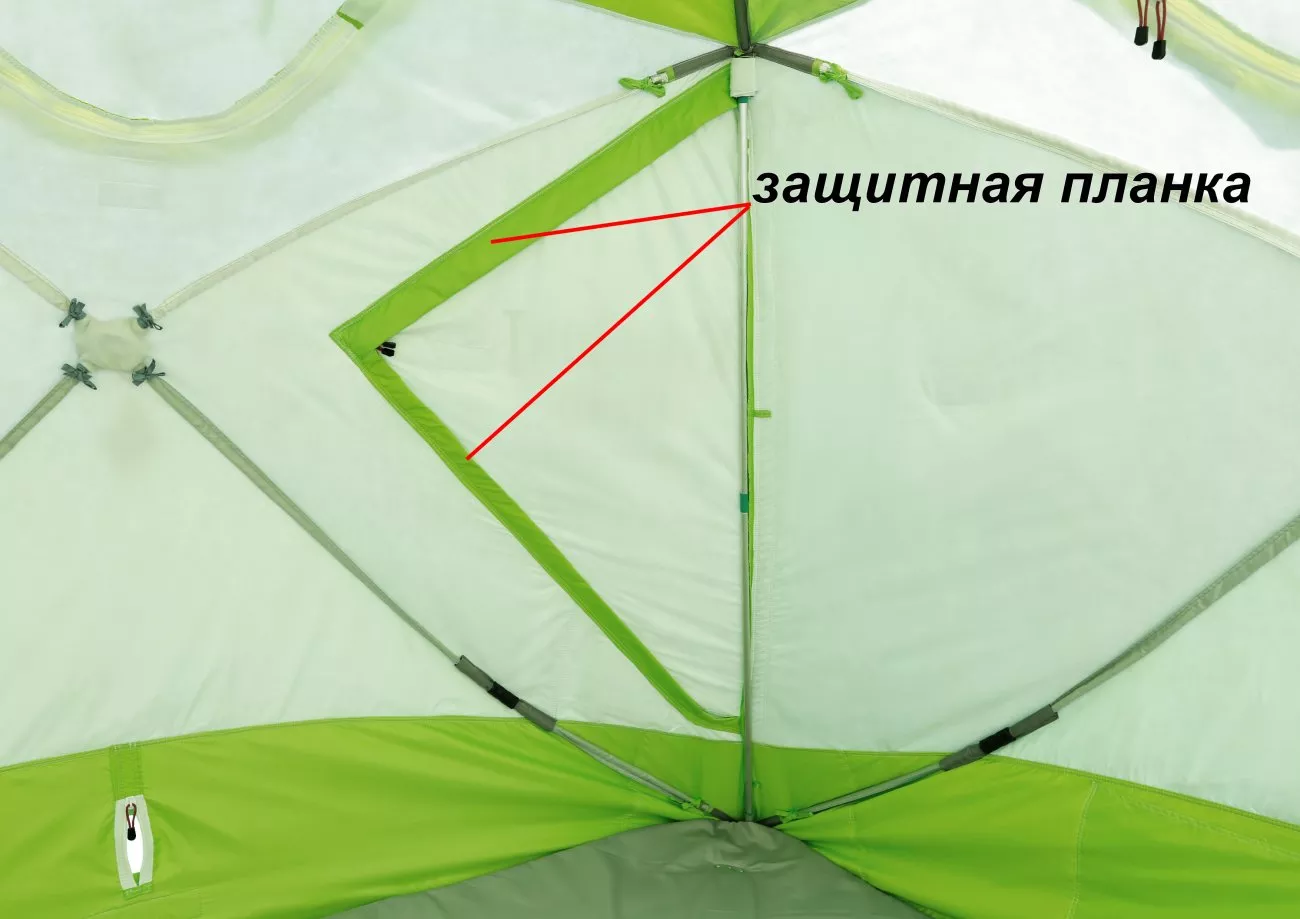Защитные планки на дверях палатки КубоЗонт 4 Термо